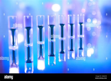 Scientific Background In Vibrant Neon Colors Purple Blue And