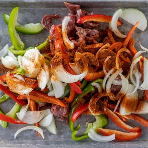 Sheet Pan Steak Fajitas Momsdish