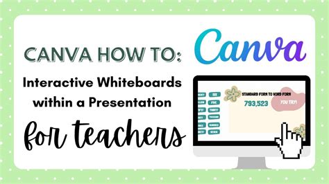 Canva Interactive Whiteboards Within Presentation YouTube