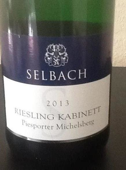 Selbach Piesporter Michelsberg Riesling Kabinett Germany Mosel