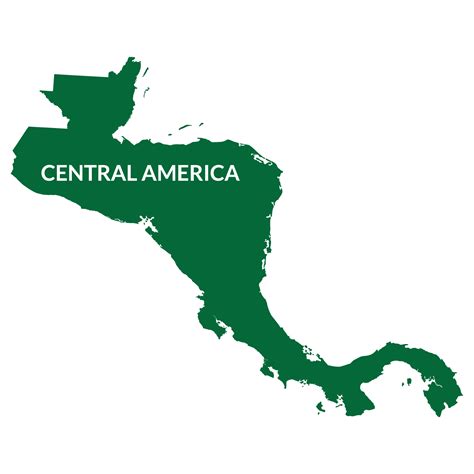 Central America country Map. Map of Central America 40182376 PNG