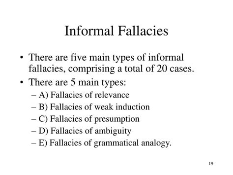 Ppt Informal Fallacies Powerpoint Presentation Free Download Id