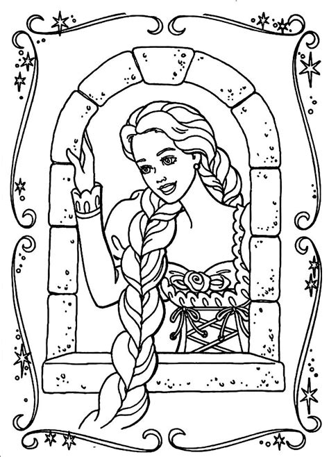 Desenho Rapunzel Para Colorir - 9