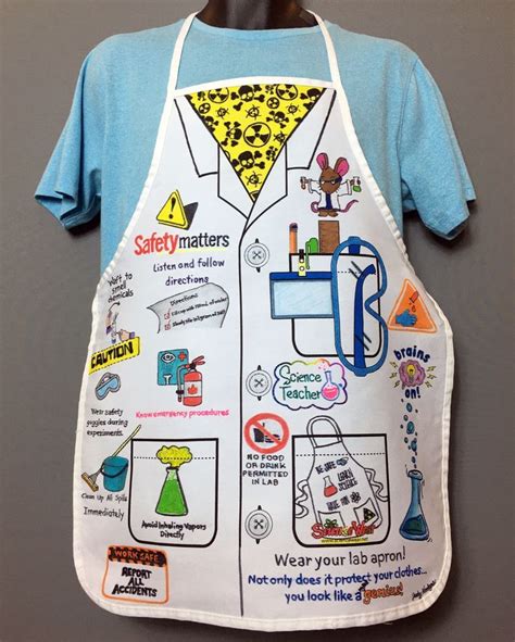 an apron that has various things on it