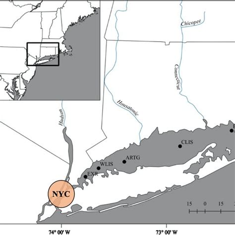 Sampling Stations In Long Island Sound We Collected Sediment Cores For