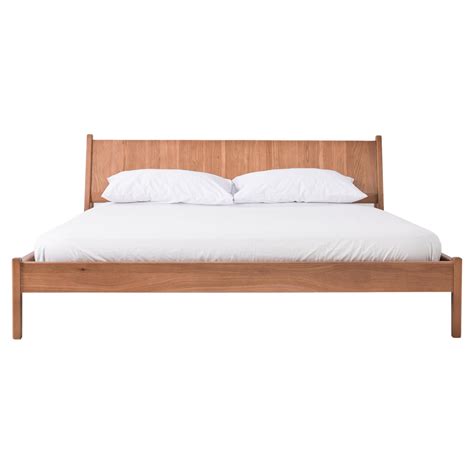 Plume Queen Bed In Nude By Sun At Six Minimalist Wood Bed For Sale At StDibs Nude Bedframe