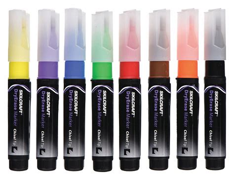 ABILITY ONE Chisel Capped Dry Erase Markers 52CE74 7520 01 186