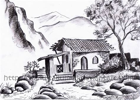 Pencil Sketches Of Nature at PaintingValley.com | Explore collection of ...