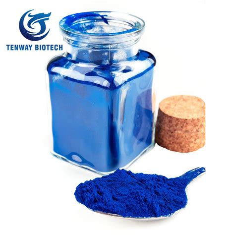 Food Ingredient Additive Food Supplement Blue Spirulina Powder For Anti Fatigue Blue