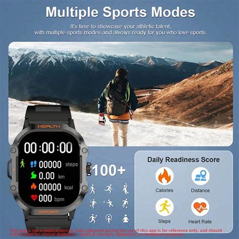 SENBONO 2024 Outdoor Sport Smartwatch 2 01inch AMOLED Screen Dial