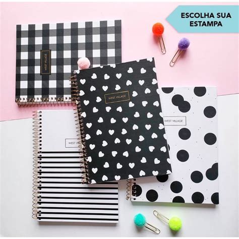 CADERNO ESPIRAL CAPA DURA COLEGIAL 1 MATÉRIA WEST VILLAGE 80 FOLHAS