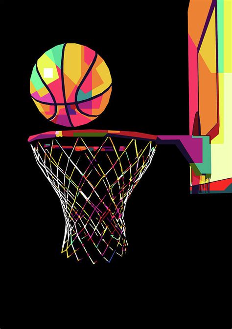 Basketball Pop Art Digital Art by Amex Design - Fine Art America