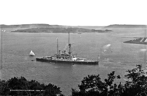 HMS Howe (1885), Admiral-class ironclad battleship, Queenstown/Cobh ...