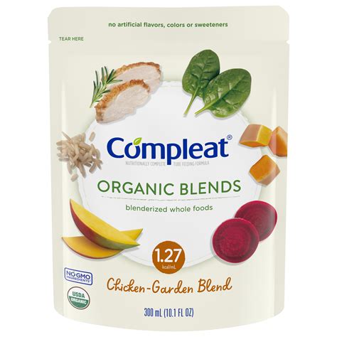 Nestle Compleat Organic Blends, Chicken-Garden Blend, 300 ml, pouch