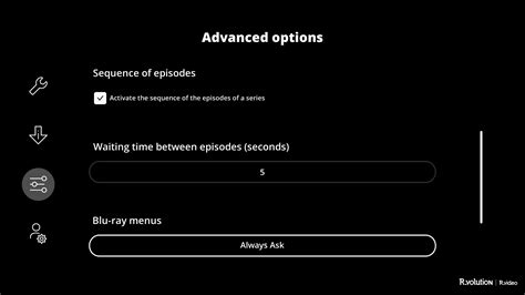 How To Set The Blu Ray Menus With Or Without R Volution