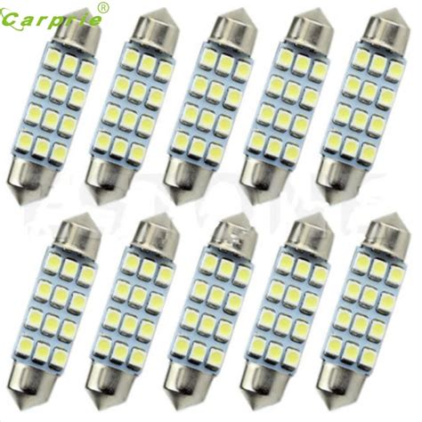 Pcs Cmx Cm X Cm White Smd Led Car Interior Festoon