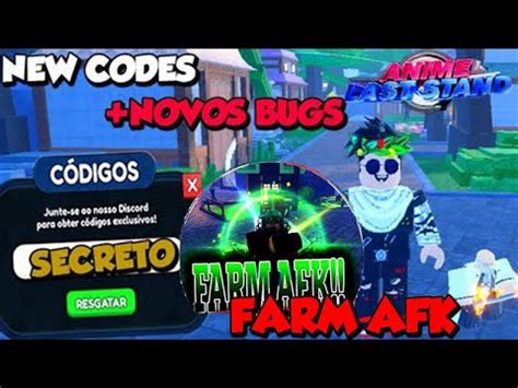 CORRE NOVOS CODES FARM AFK NO ANIME LAST STAND TODOS OS CODIGOS