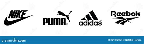 Logotipos De Marcas De Ropa Deportiva Populares Imagen De Archivo