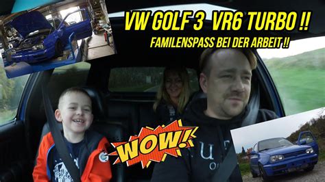 Turbo Gockel VW Golf 3 VR6 Turbo Auf Der Rolle Probefahrt Mit