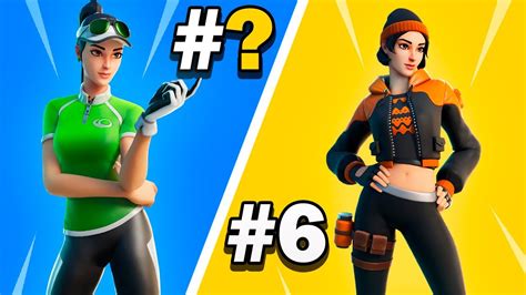 RANKING De Las 10 SKINS De 800 PAVOS MAS TRYHARDS Y OTAKUS De FORTNITE