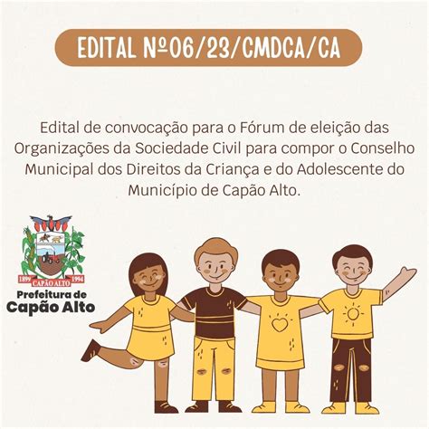 Edital de convocação para o Fórum de eleição das Organizações da