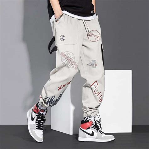 Cal A Moda Coreana Jogger Masculina Estampas Cartoon Streetwear