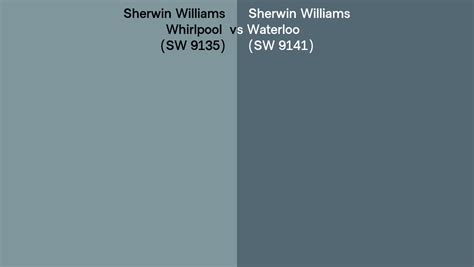 Sherwin Williams Whirlpool Vs Waterloo Side By Side Comparison