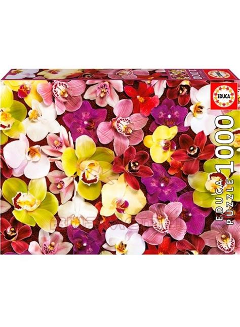 Puzzle 1000 piezas Collage de Orquídeas Puzzle passion Educa