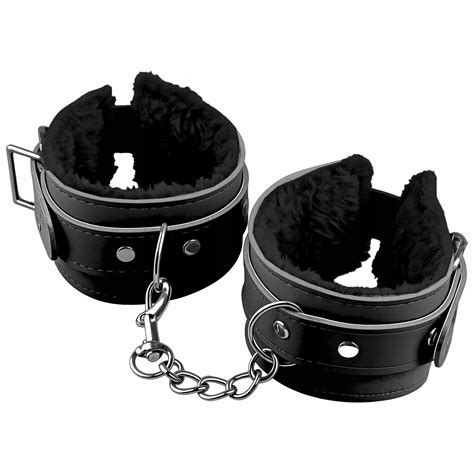 Sex kajdanki erotyczne z futerkiem skórzane na ręce i nogi BDSM Allegro pl