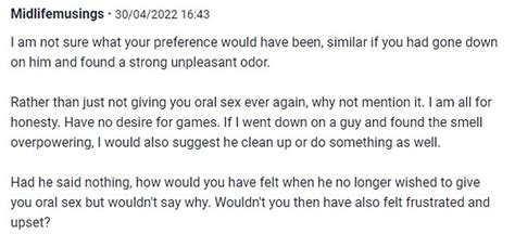 Woman Left Outraged By Man S Comment After Oral Sex Daily Mail Online