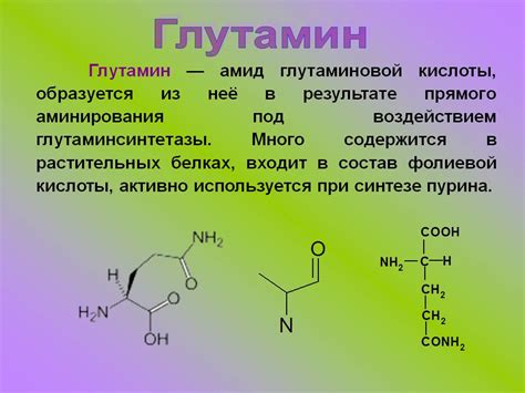 ГЛУТАМИН - Химия