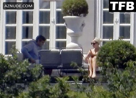 Lady Gaga Sexy Seen Showing Off Her Hot Bikini Body On Villa Bonomi Aznude