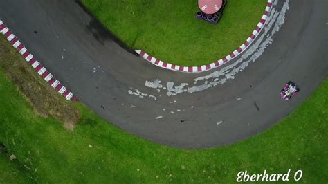 Mavic Pro Shot Of Sentul Karting International Circuit Practice For