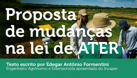 Proposta de mudanças na lei de ATER Assin