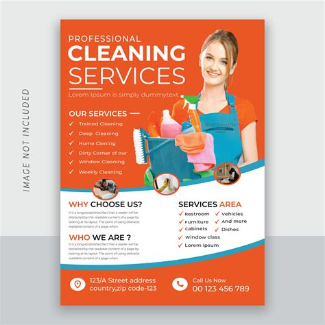 Free Cleaning Service Flyer Template Behance Behance