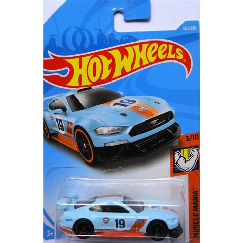 Hot Wheels Custom Ford Mustang Gt Gulf Shopee Brasil