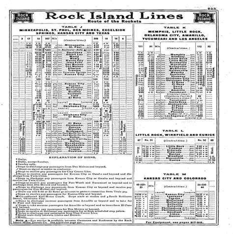 Rock Island Railroad: Map, Pictures, Logo, History, Timetables | Rock ...