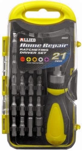 Allied 21 Piece Home Repair Ratcheting Driver Set 21 Piece Smiths