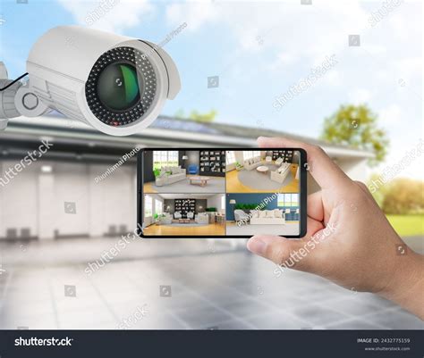 3d Rendering Mobile Connect Home Security Stock Illustration 2432775159