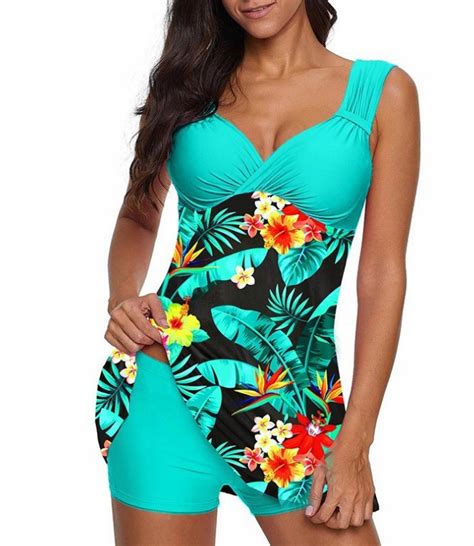 Strój kąpielowy dwuczęściowy damski tankini bikini top spodenki 5XL 15364408373 Allegro pl