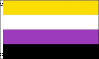 Non-Binary Flag 3x5 ft NB Pride Banner Sign Gender Identity 100D | eBay