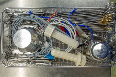 Tray for Surgical Instruments Contains Various Assorted Instruments for ...