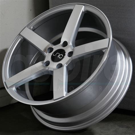 One 18x8 Jnc 026 Jnc026 5x120 35 Silver Machine Face Wheel New Wheels