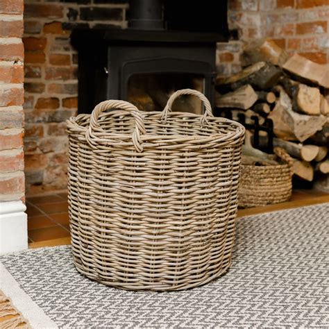 Rattan Basket Round Large