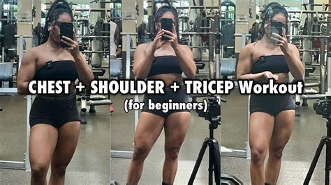 Chest Shoulder Tricep Workout Beginners Chest Workout Youtube