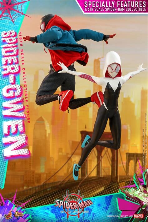 Hot Toys MMS576 蜘蛛人新宇宙女蜘蛛人關 Spider Gwen 1 6 比例人偶 還有可愛的蜘豬人一起登場