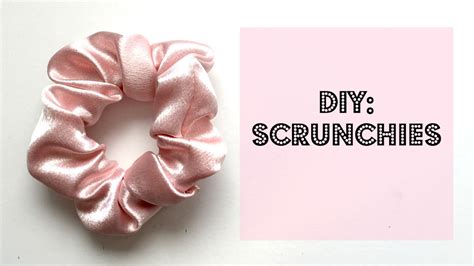 DIY Scrunchies! - YouTube