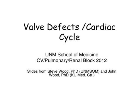 Ppt Valve Defects Cardiac Cycle Powerpoint Presentation Free