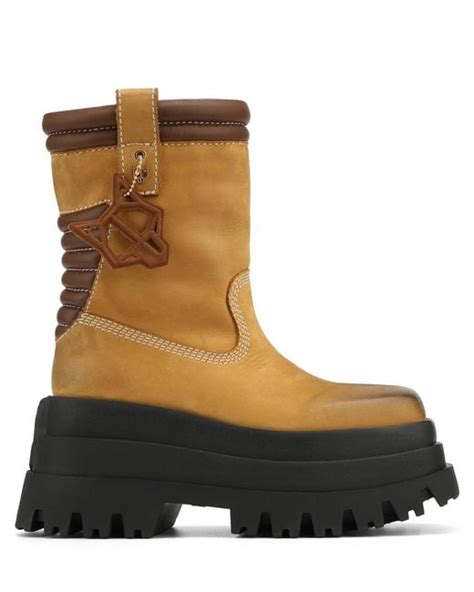 Naked Wolfe Sandstorm Nubuck Leather Wheat In Brown Lyst