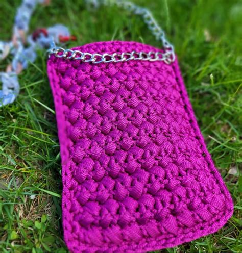 Crochet Pattern Mobile Case Crochet Mini Purse Video Tutorial Step By